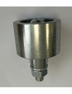 Belt tensioner pulley with pivot and n.2 bearings 2