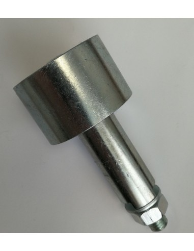 Belt tensioner pulley with pivot and n.2 bearings